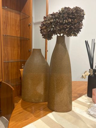 Par de jarrones ceramica