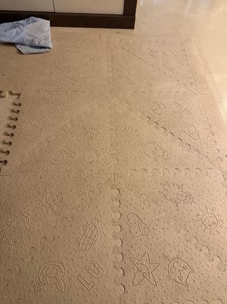 Alfombra lu mats beige