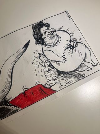 Viñeta original Gallego Rey El Mundo