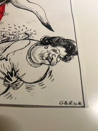 Viñeta original Gallego Rey El Mundo