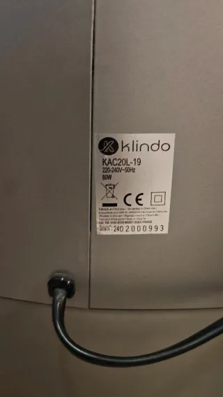 Climatizador Evaporativo Klindo KAC20L-19