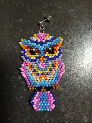 Pendientes artesanales multicolor