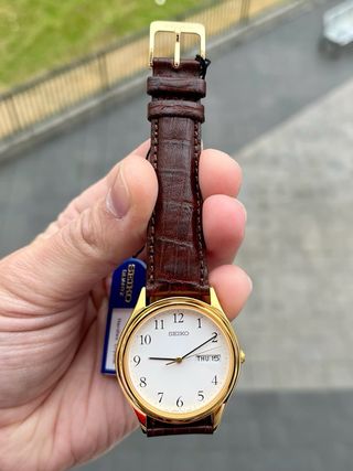Reloj Seiko Quartz Vintage Gold NOS *Año 1995*