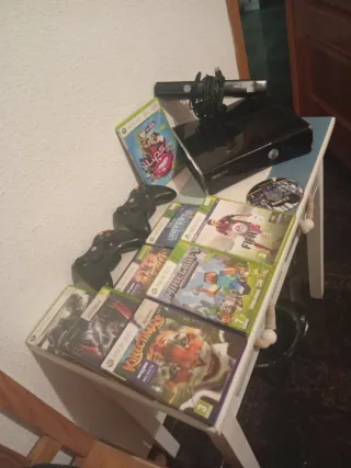 Lote Xbox 360 con Kinect y juegos