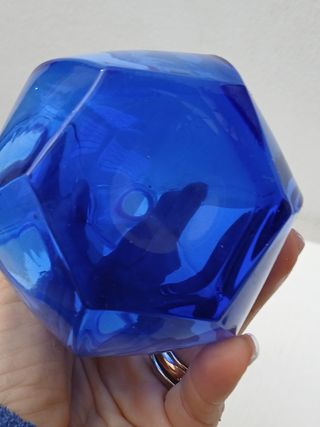 Vasetto Murano Vintage Blu Trasparente