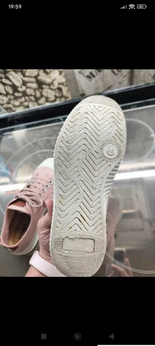 Bambas de lona rosas