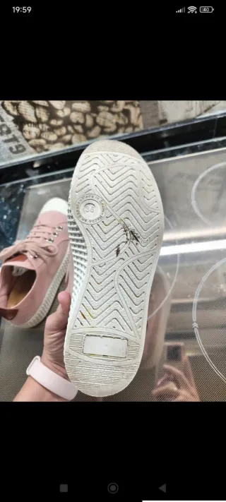 Bambas de lona rosas