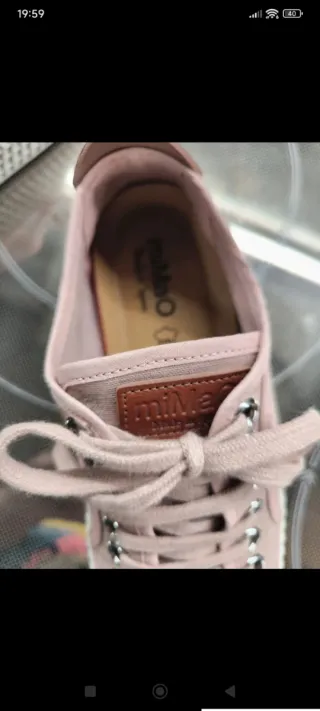 Bambas de lona rosas