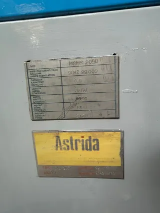 Cilindro Curvador Astrida 2000x6mm