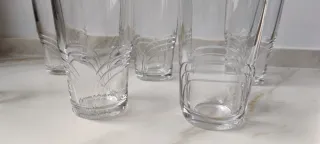 Vasos altos de cristal