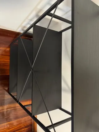 Estantería negra 4 baldas