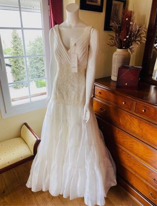Vestido de Novia Two Rosa Clará Blanco