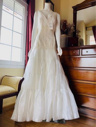 Vestido de Novia Two Rosa Clará Blanco