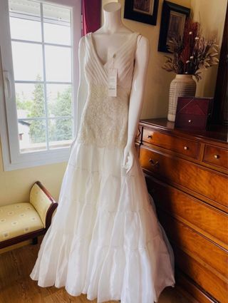 Vestido de Novia Two Rosa Clará Blanco