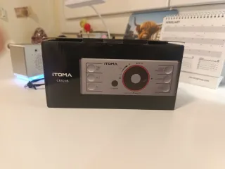 Radio-reloj iToma Bluetooth Negro/Plata