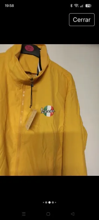 Chaqueta Bomber Vespa Amarilla