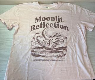 Camiseta Pull&Bear Moonlit Reflection Rosa Talla S