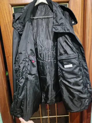 Abrigo chubasquero hombre talla 64 negro