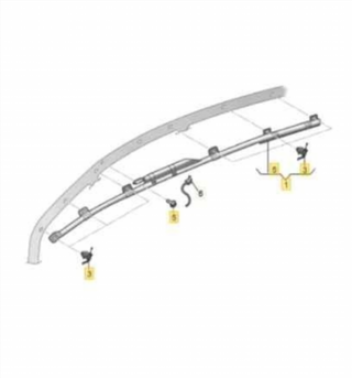 5E6880742E AIRBAG CORTINA DELANTERO DERECHO SKODA