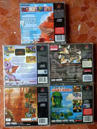Lote PSX: 5 Juegos + Mando + Memory Card