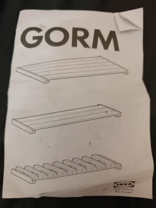 Balda madera Gorm Ikea. Nueva