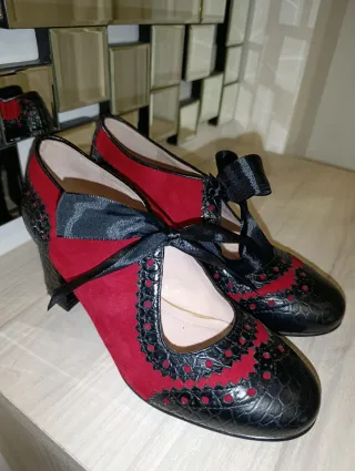 Zapatos tacón mujer piel