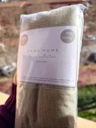 Fundas de almohada Zara home 100 % lino