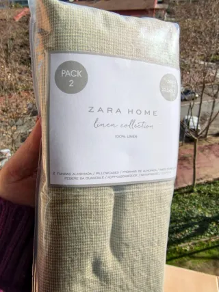 Fundas de almohada Zara home 100 % lino