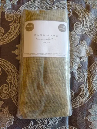 Fundas de almohada Zara home 100 % lino