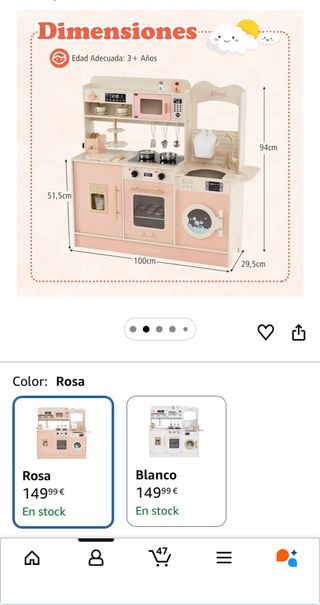 Cocinita de madera a estrenar