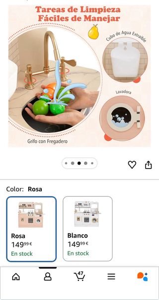 Cocinita de madera a estrenar