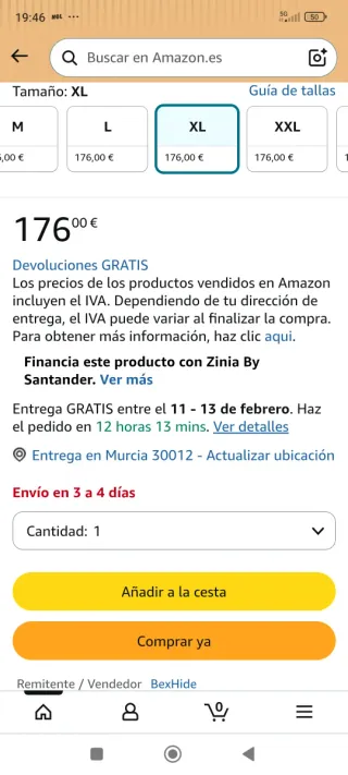 Chaqueta de Piel Real Leather Marrón