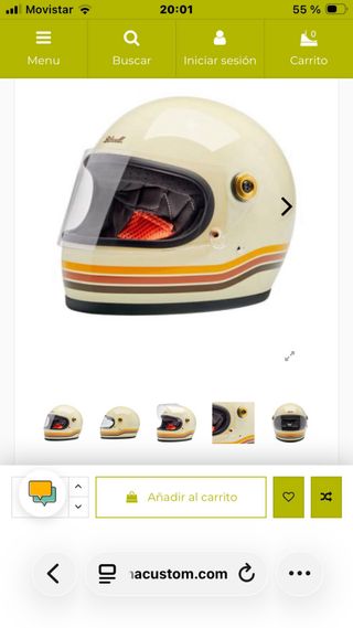 Casco Biltwell Gringo S Nuevo talla XL