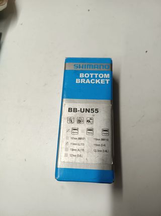 eje pedalier shimano bb-un 55