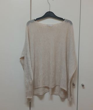 Jersey Stefanel de lana beige crudo