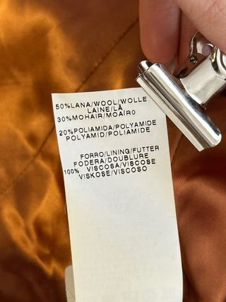 Cappotto in lana mohair con colletto in pelo chic vintage