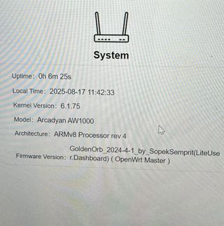 Telstra AW1000 5G 4G WiFi6 Router OpenWRT