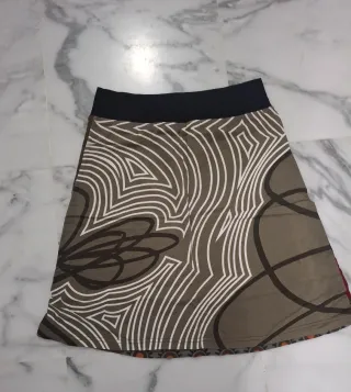 Falda étnica patchwork talla única