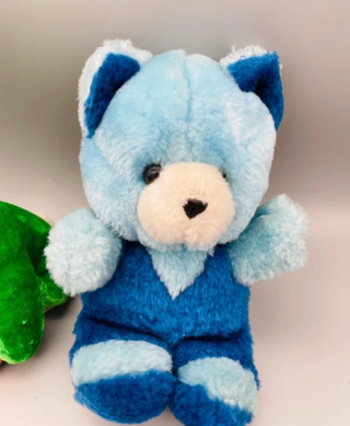 Set 2 peluche coniglio e orso morbidi