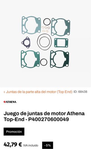 Juntas Motor KTM SX 50