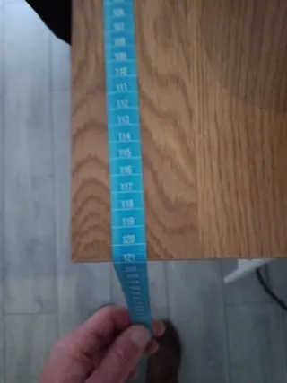 Mesa escritorio madera y blanco