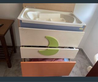 Cambiador-bañera con ruedas