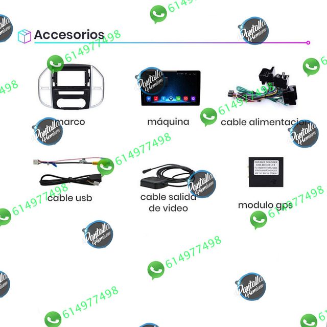 Radio Pantalla CARPLAY para Mercedes Benz Vito 3