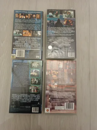 Pack 4 Películas VHS Acción/Suspense