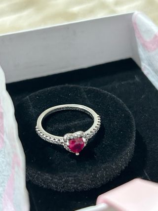 Anillo Pandora Corazón · Talla 54 (7) Pack entero