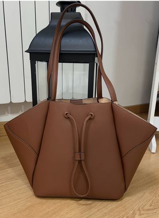Bolso Maxi Shopper Marrón
