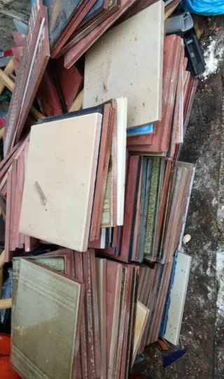 Cada una 0,50 euro Azulejos varios colores y tama