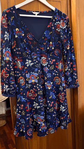 Vestido estampado floral azul