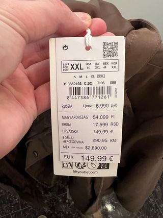 Chaqueta Milano Marrón Talla XXL