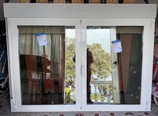 Ventana de aluminio nueva cristal climalit